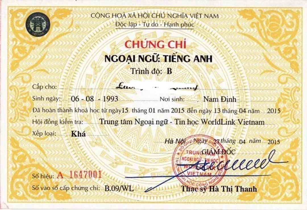 Lệ phí và hồ sơ thi chứng chỉ B1 các trường được công nhận chứng chỉ b1 và lệ phí thi VSTEP năm 2026