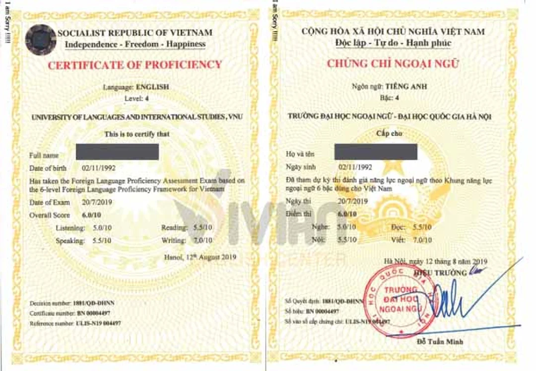 Mẫu chứng chỉ tiếng Anh và cách đăng ký hợp lệ chứng chỉ tiếng anh là gì và cách đăng ký hợp lệ