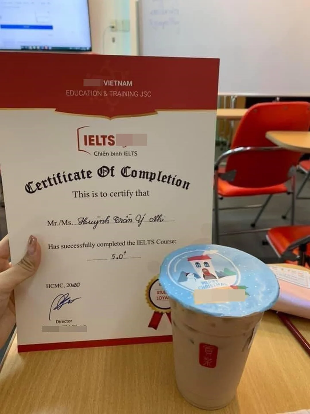 Luyện chứng chỉ tiếng anh ielts trên máy tính Học viên luyện chứng chỉ tiếng anh ielts trên máy tính trước ngày thi