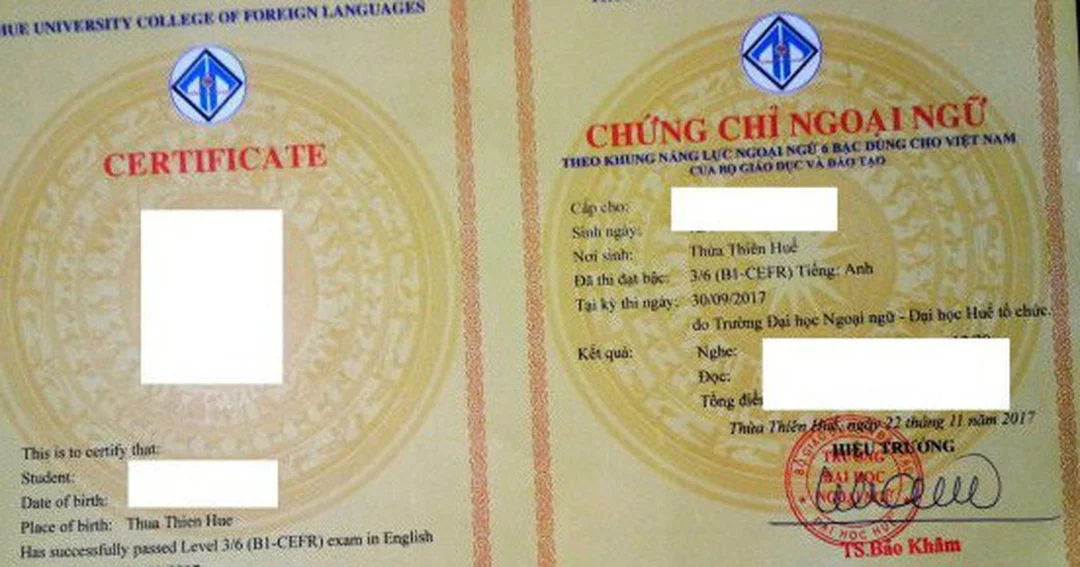 học viên ôn thi chứng chỉ b1 vstep trong lớp