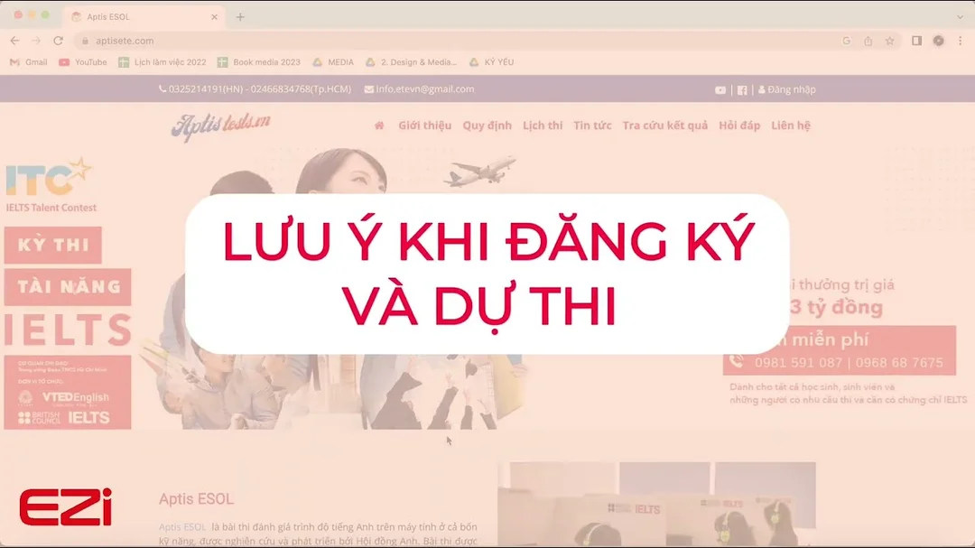 lỗi thường gặp khi đăng ký thi Aptis
