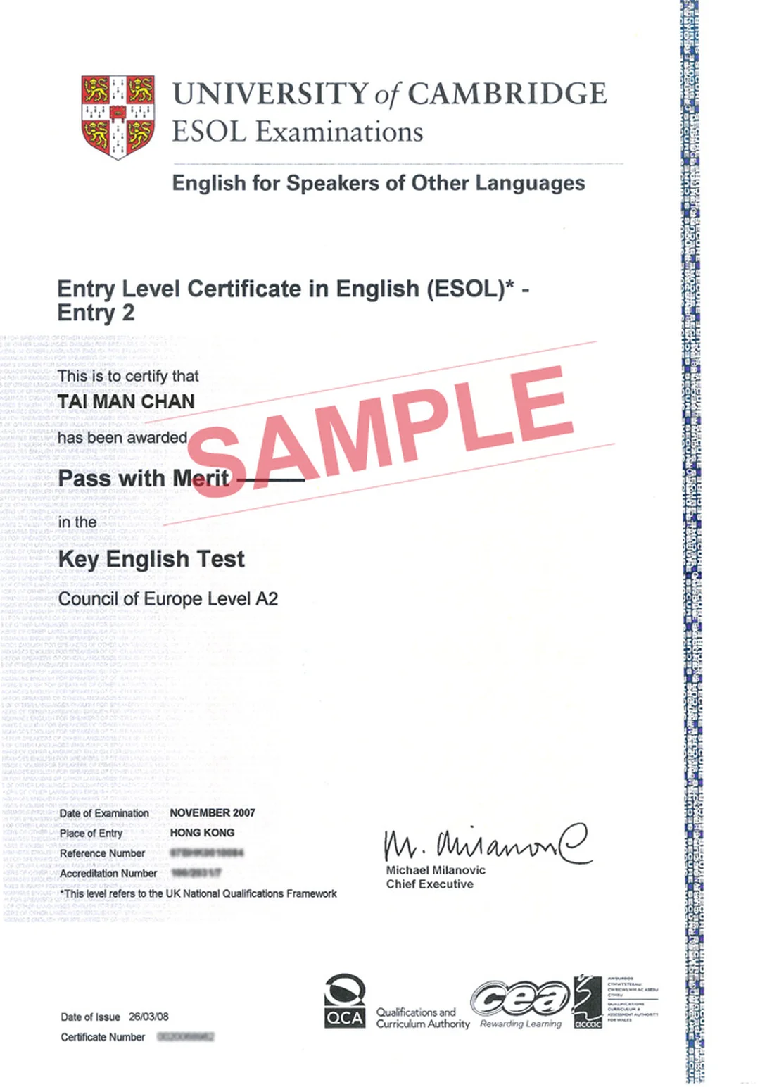 mẫu chứng chỉ b1 cefr và chứng chỉ tiếng Anh chuẩn châu Âu