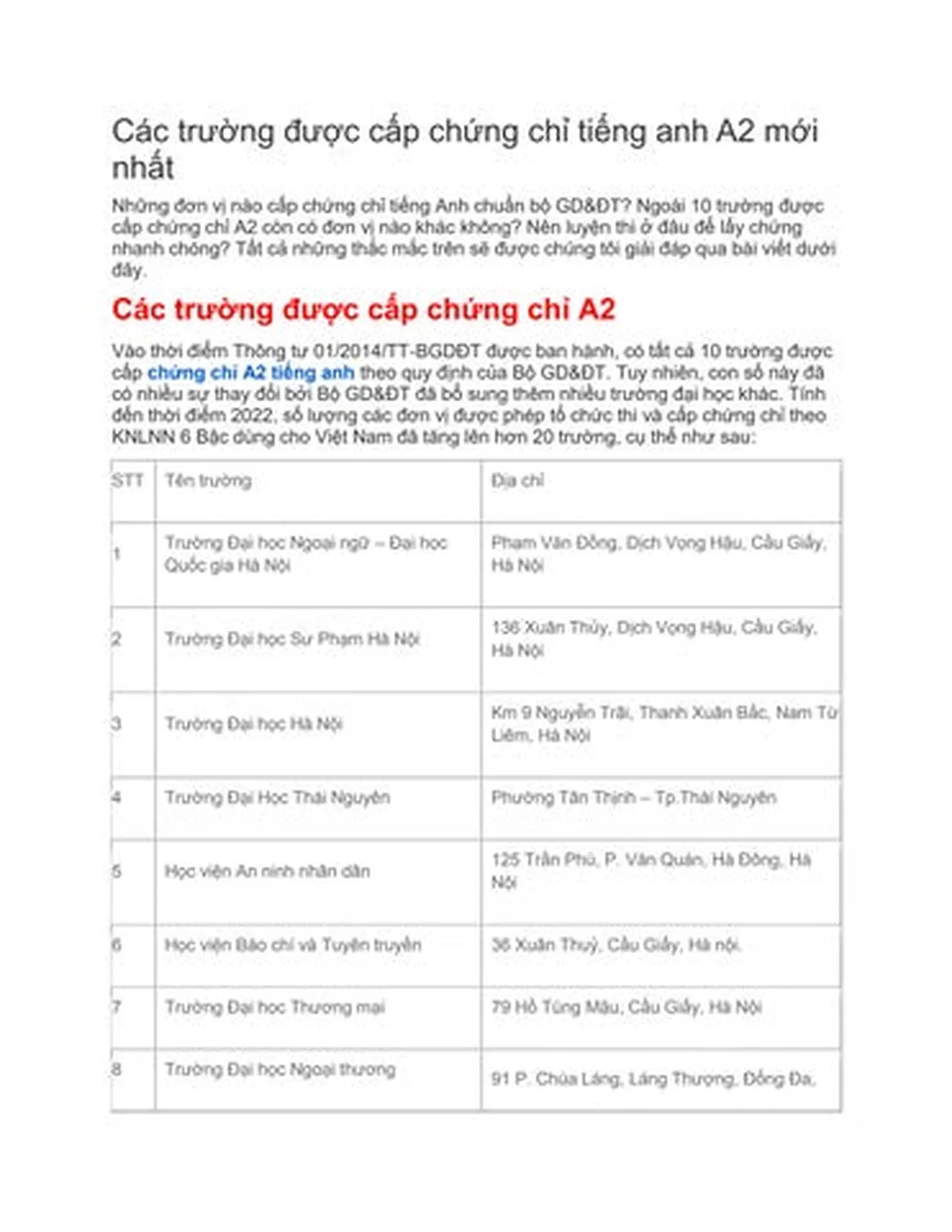 So sánh chứng chỉ tiếng anh a2 với b1 cho người cần chọn đúng bậc