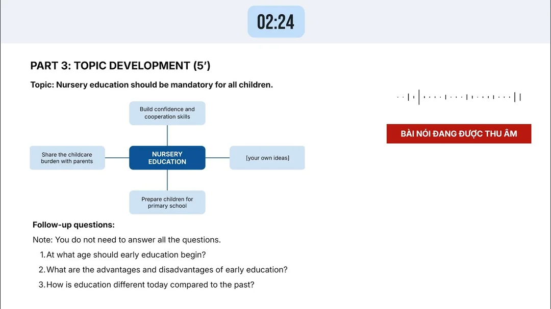 Video luyện VSTEP Speaking B1 B2 C1
