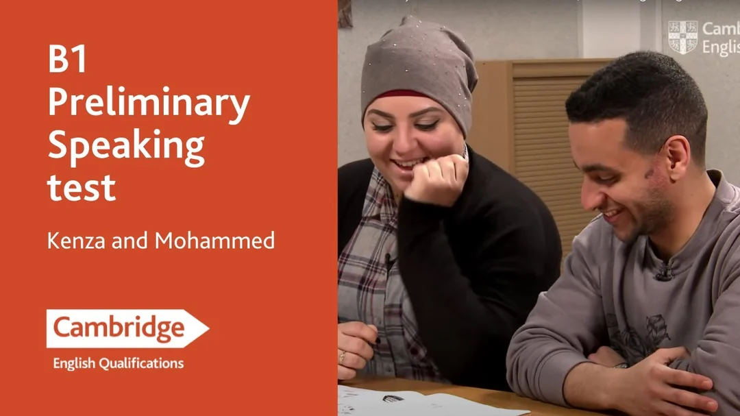 B1 Preliminary Speaking test Kenza and Mohammed