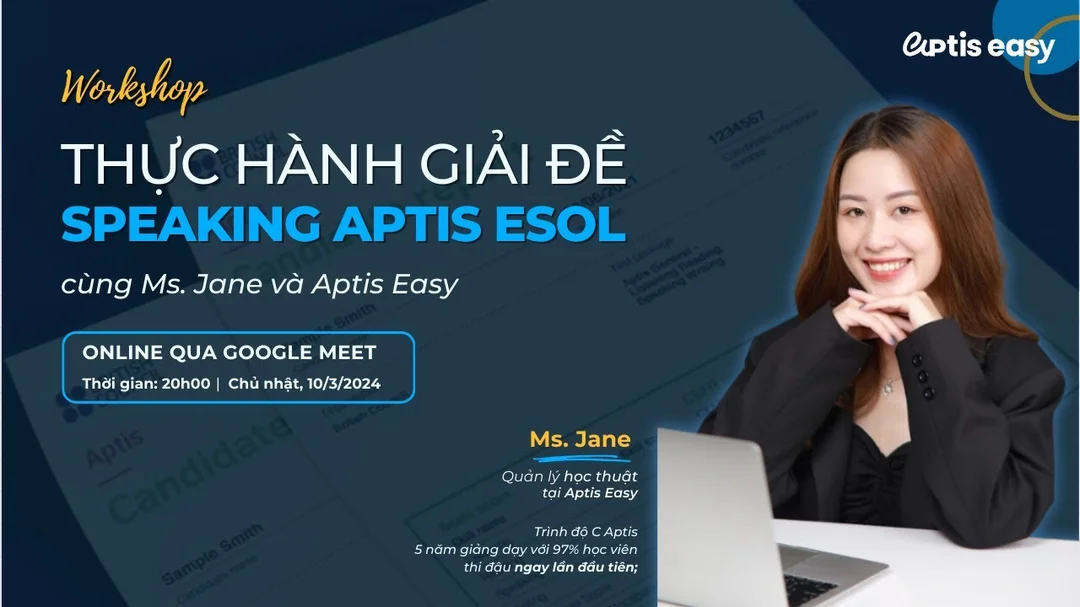 Hướng dẫn cấu trúc đề thi Aptis ESOL